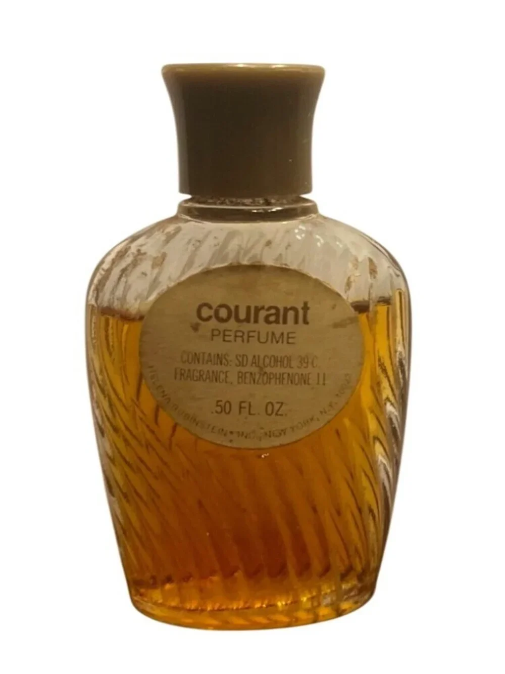 Vtg Helena Rubinstein Courant Perfume 1/2 Oz Glass Bottle 90% Full - Picture 1 of 4